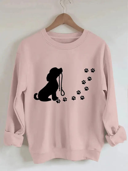 Pull confortable avec chien adorable