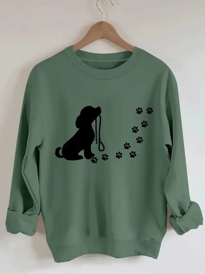 Pull confortable avec chien adorable