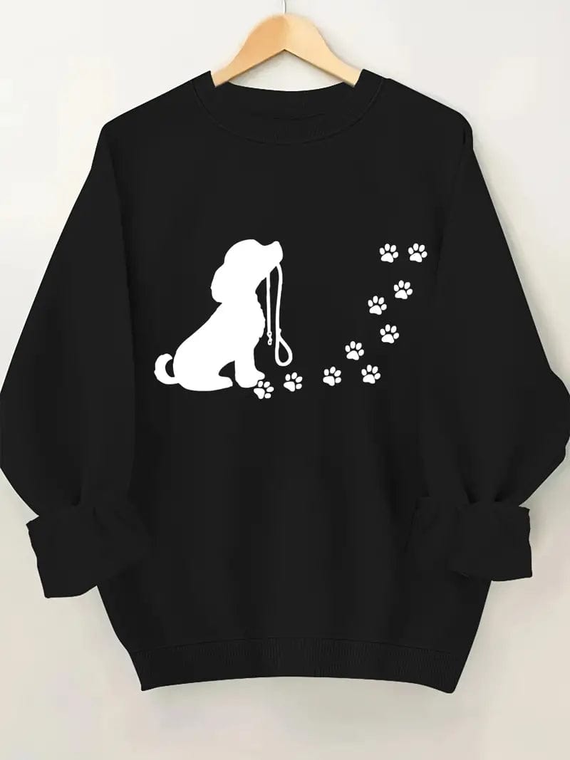 Pull confortable avec chien adorable