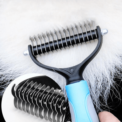 Brosse pelage double face