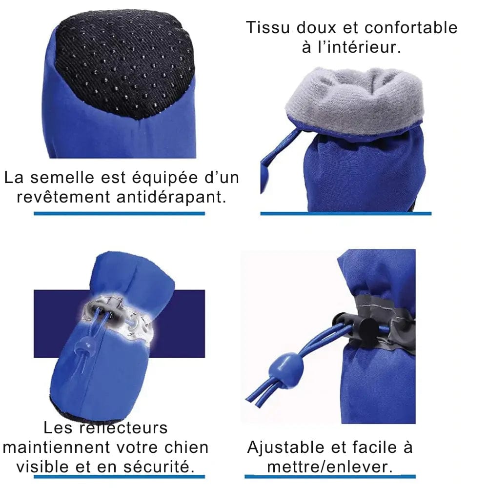 Chaussures Réfléchissantes pour Chiens (Pack de 4 chaussures)