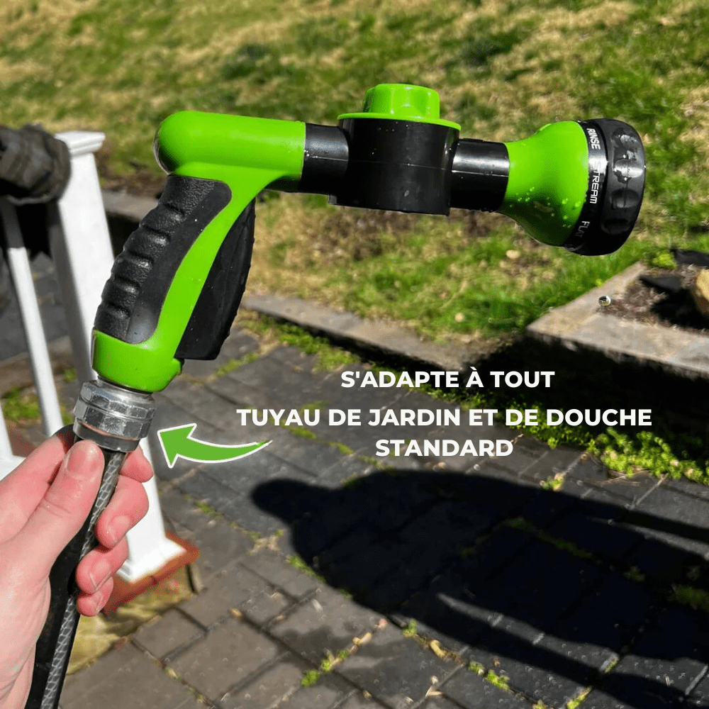 Jet d'eau nettoyant pour chien