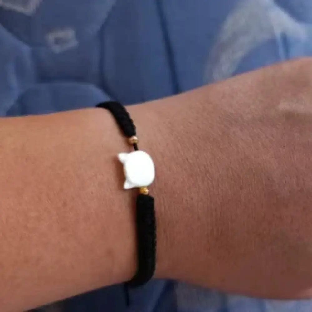 Bracelet Minimaliste Élégant Tête de Chat