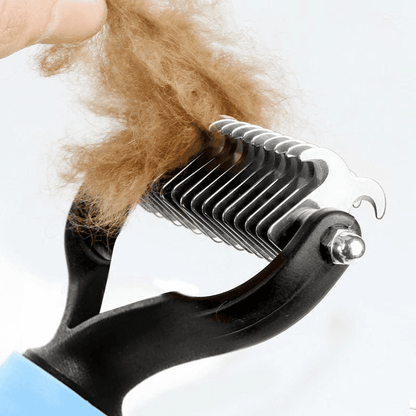 Brosse pelage double face