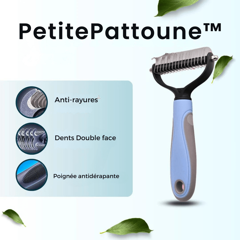 Brosse pelage double face