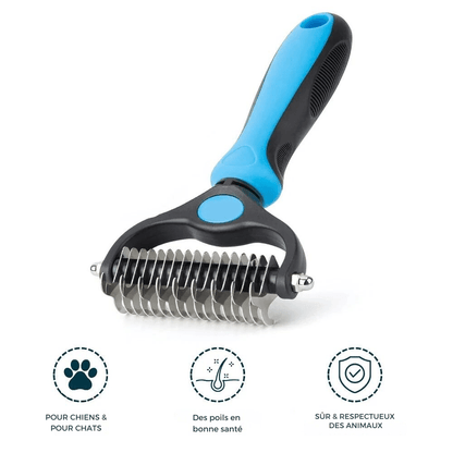 Brosse pelage double face