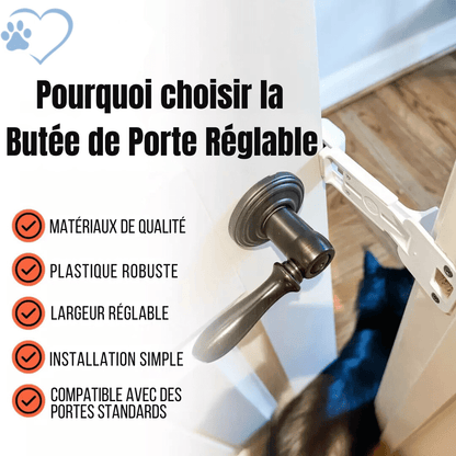 Butée de Porte Réglable pour Chat