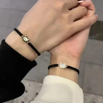 Bracelet Minimaliste Élégant Tête de Chat