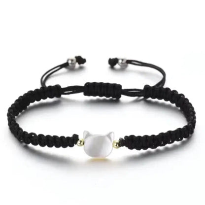 Bracelet Minimaliste Élégant Tête de Chat