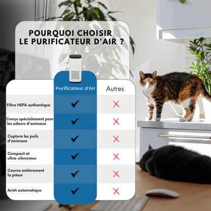 Purificateur d'Air Anti-Odeurs d'Animaux