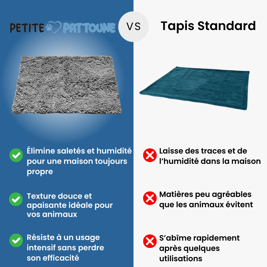 Tapis CleanPattoune™ - Le Confort Pour Lui, La Propreté Pour Vous